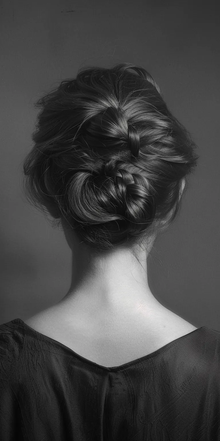 hair style for chubby face Chignon, Updo, Milkmaid braid, French twist, braid