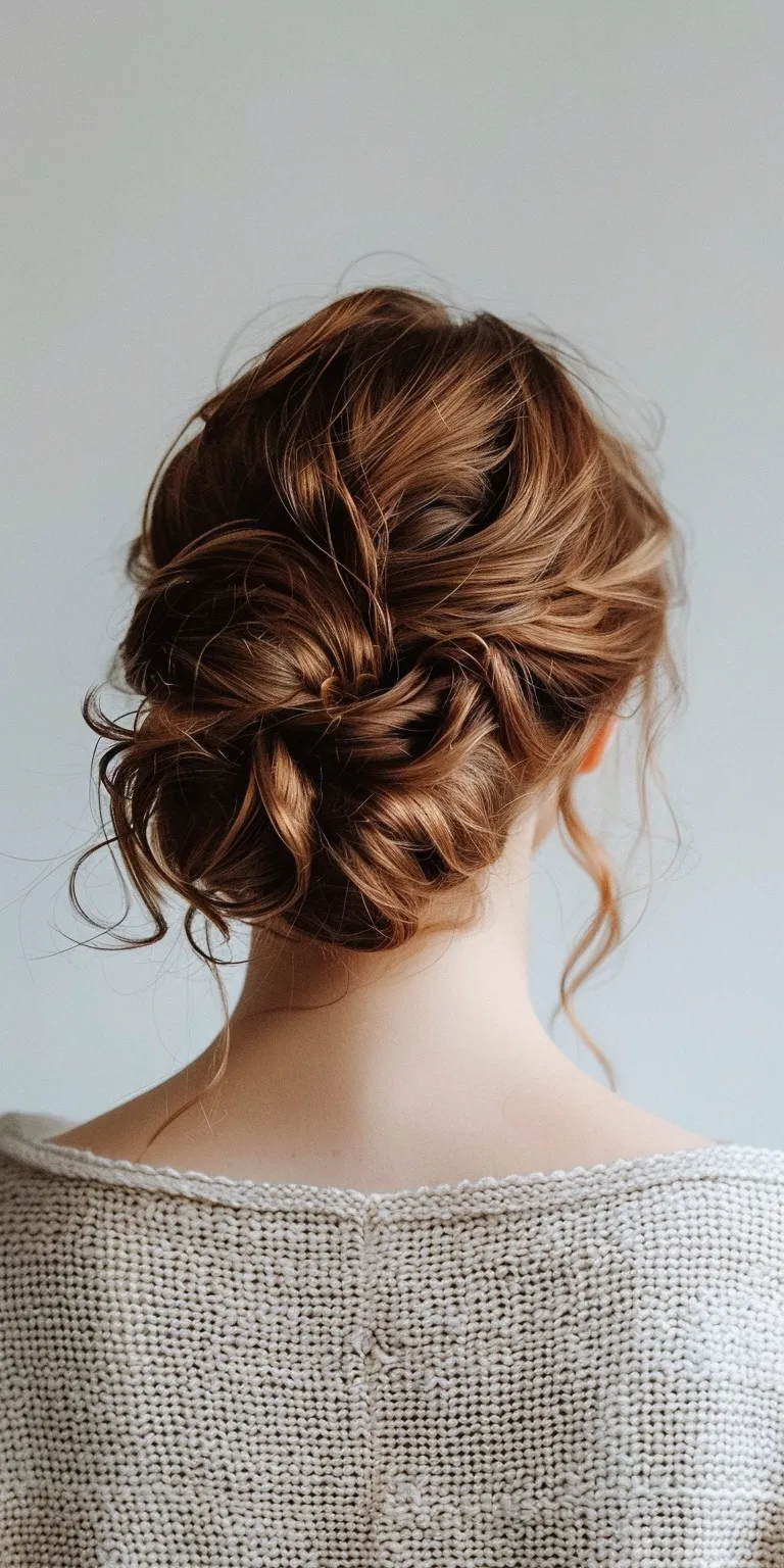 cute updos Updo, Chignon, Milkmaid braid, French Ballerina bun