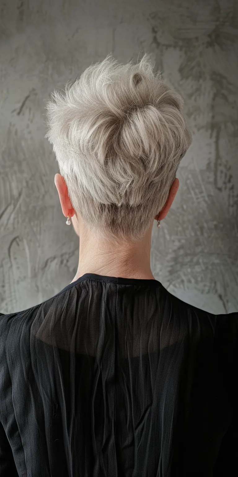 short haircuts for women with thin hair Asymmetric cut, Tonsure, Feathered hair, Pixie Short brush cut