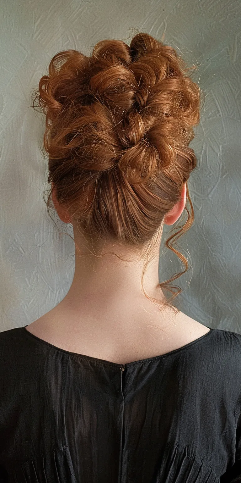 big hairstyles Updo, Ballerina bun, Chignon, Milkmaid braid, French twist