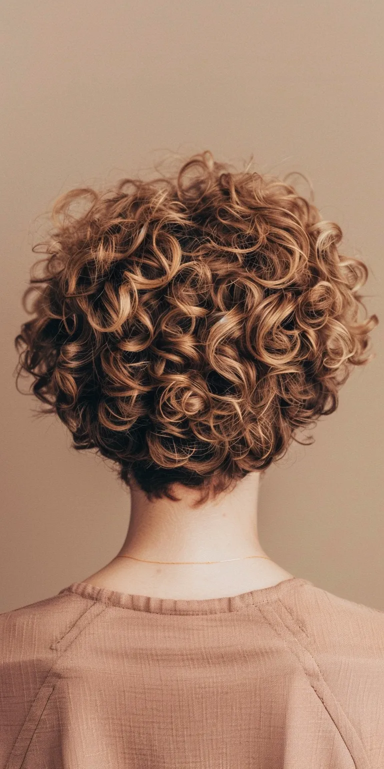 haircuts for curly hair women Digital perm, Asymmetric cut, Ringlets, Curly hair, Updo