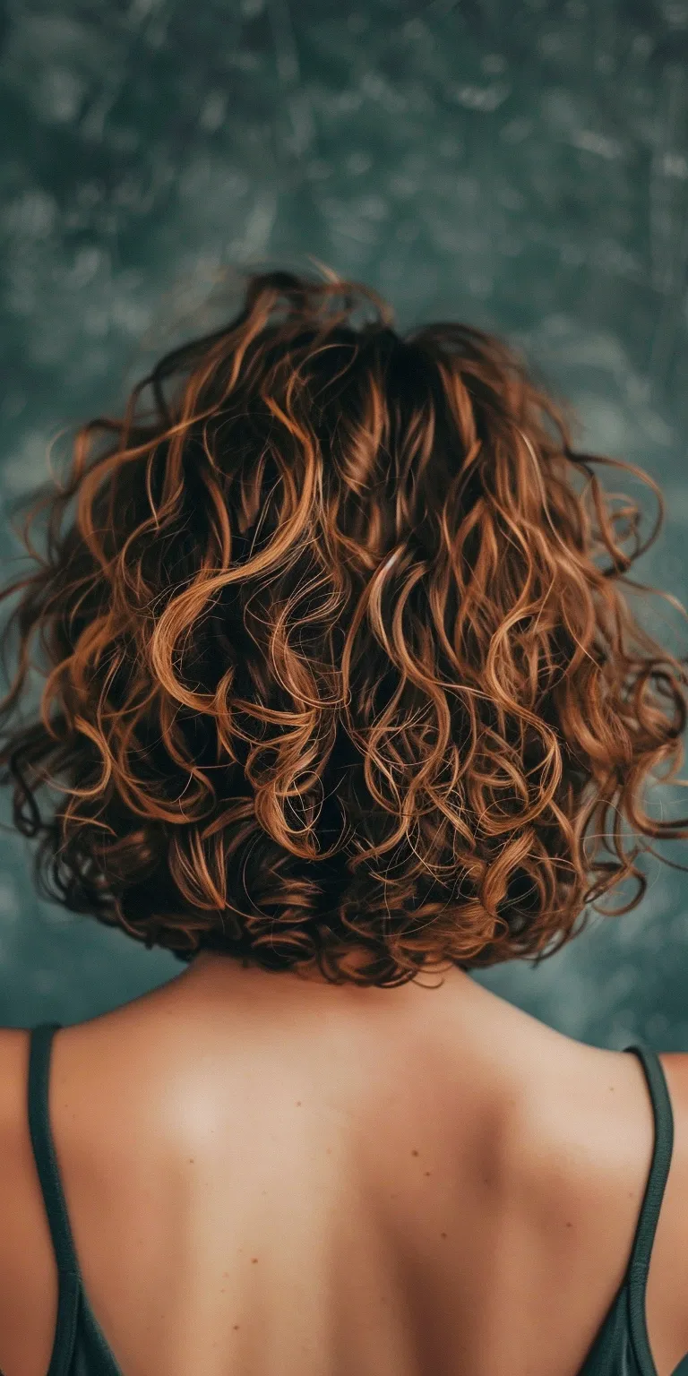 workout hairstyles Ringlets, Digital perm, Curly hair, Layered Asymmetric cut