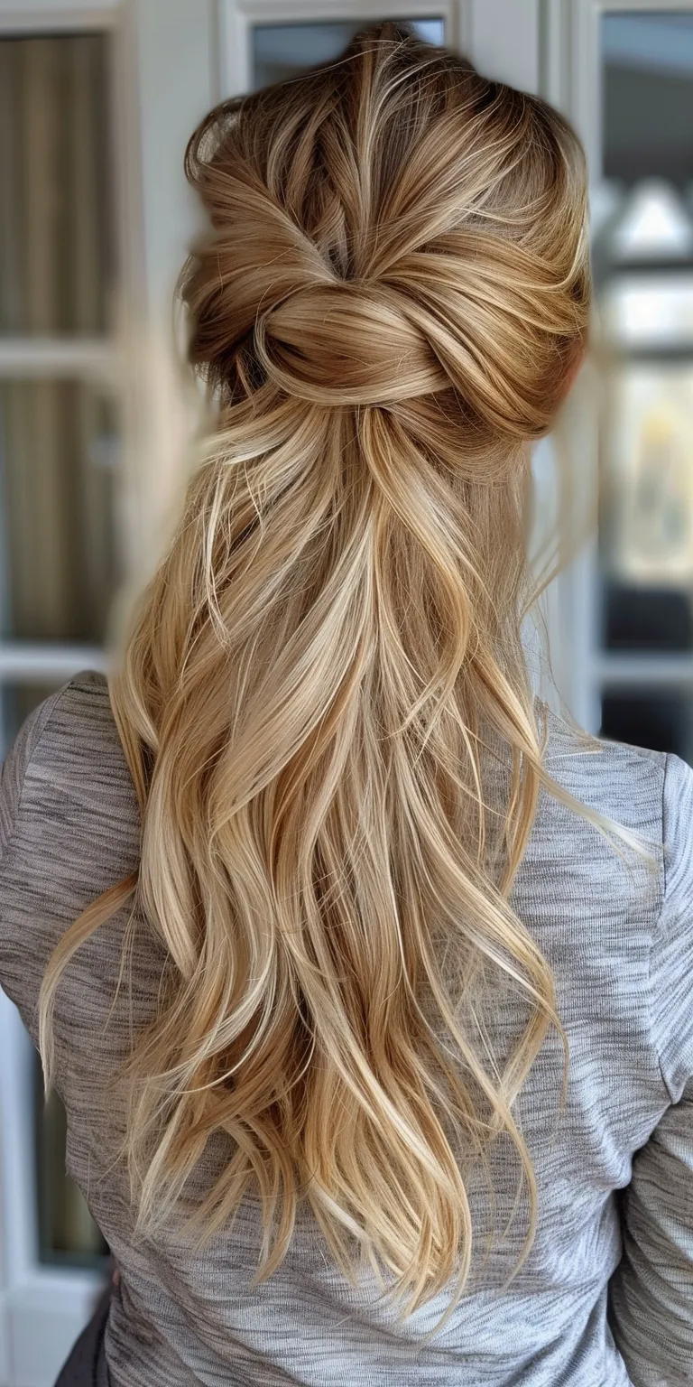 hairstyle for round face to look slim Updo, Chignon, French twist, Ballerina bun, Waterfall braids