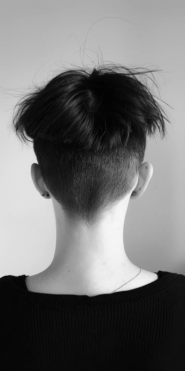 undercut hairstyle Asymmetric cut, Pompadour, Short brush Tonsure, back and sides