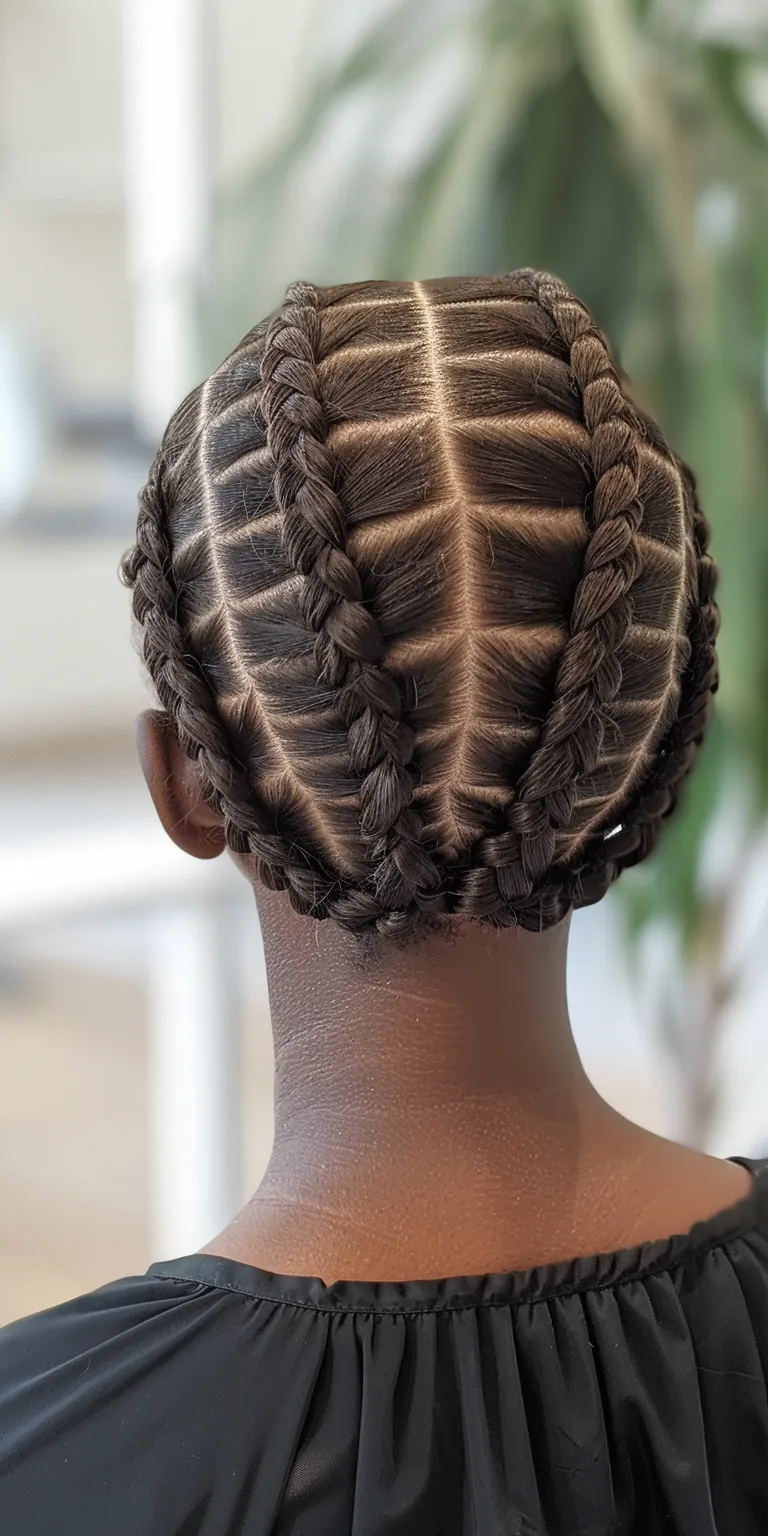 individual braids Waterfall braids, French twist, Hair twists, braid, Finger wave