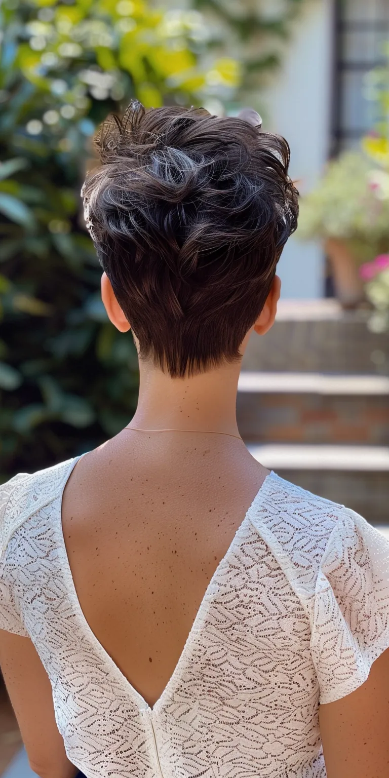 short pixie cuts Short brush cut, Asymmetric Pixie Updo, Butterfly haircut