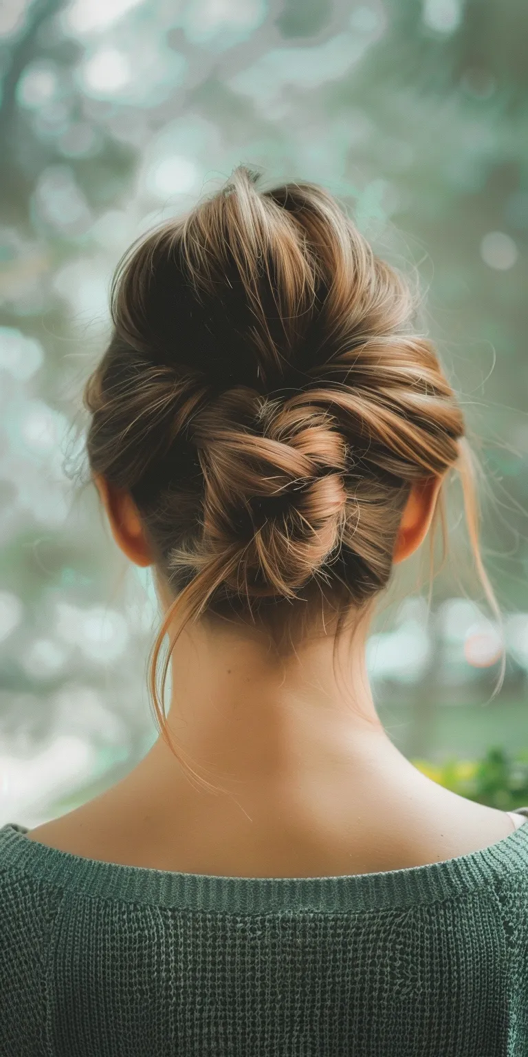 face shapes and hairstyles Updo, Chignon, French twist, Milkmaid braid, Ballerina bun