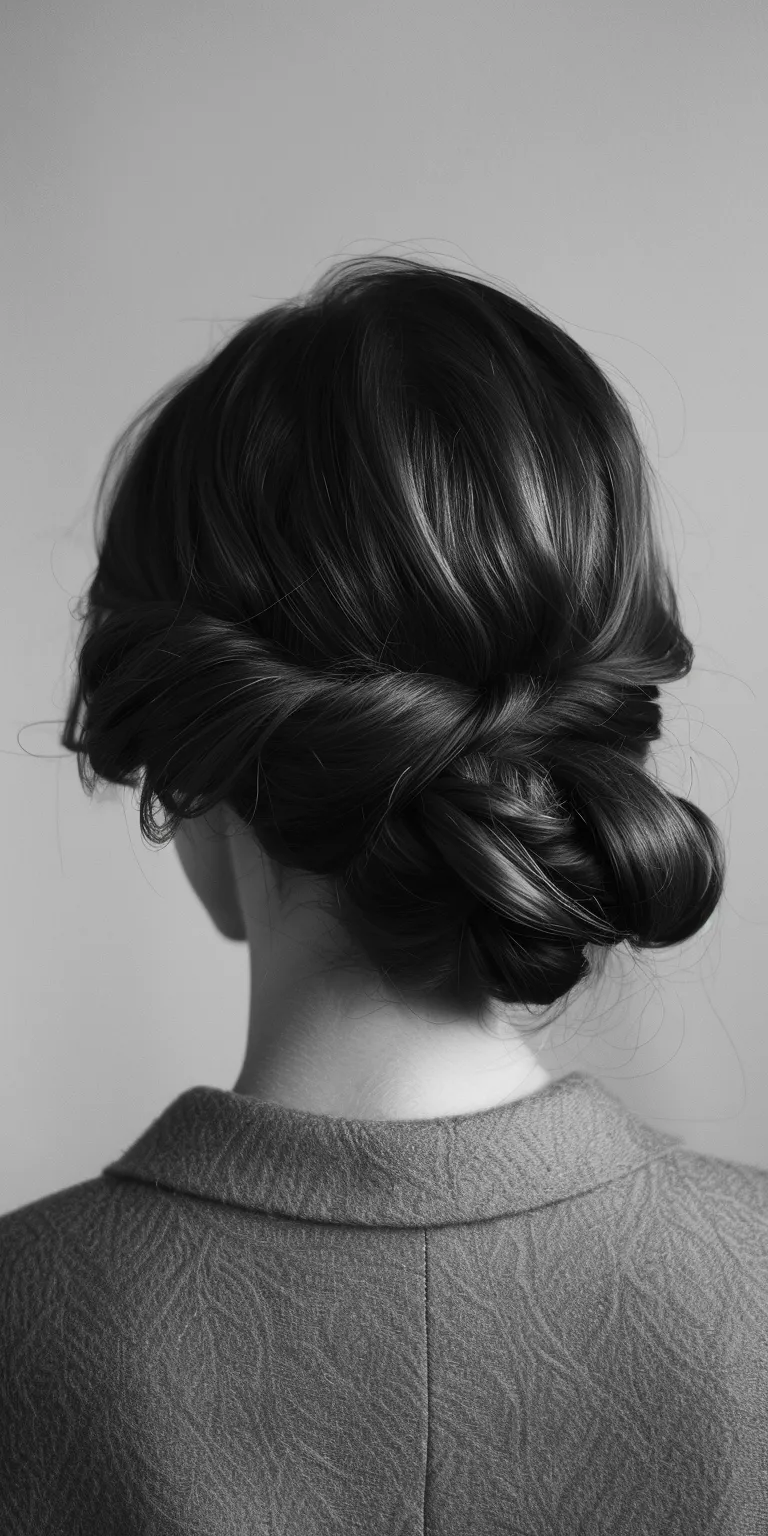 hair styles list Chignon, Updo, French twist, Milkmaid braid, Finger wave