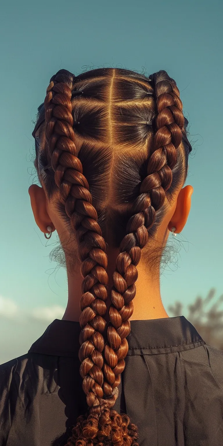 single braids hairstyles French braid, Braid, twist, Milkmaid Waterfall