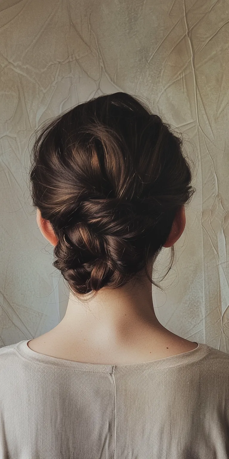 fun hairstyles Updo, Chignon, Milkmaid braid, French Ballerina bun