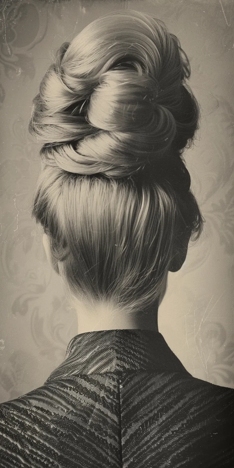 bee hive hair style Chignon, Updo, French twist, Milkmaid braid, Finger wave