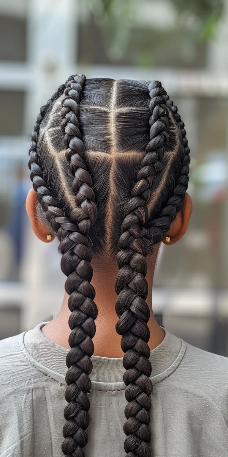 double dutch braids Waterfall braids, French twist, Hair twists, braid, Braid