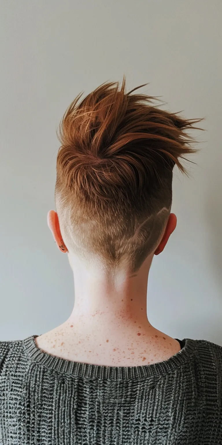 mohawk hairstyle Pompadour, Butterfly haircut, Mohawk, Professional cut, Asymmetric cut