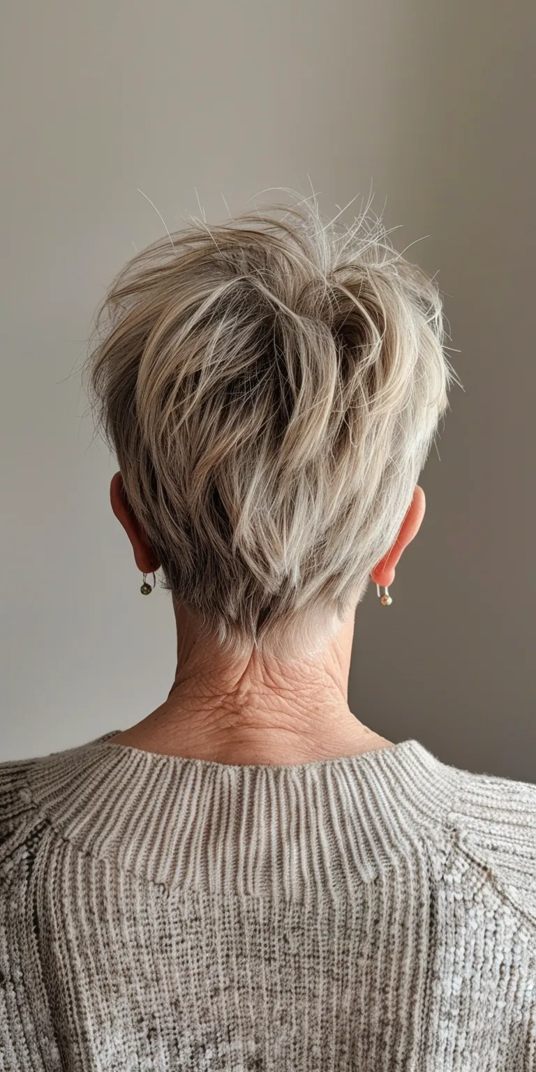 short haircuts for women with thin hair Asymmetric cut, Short brush Pompadour, Pixie Digital perm