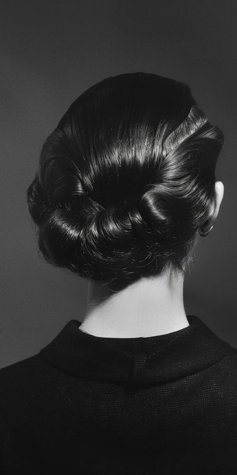 style cuts Chignon, Updo, Milkmaid braid, Finger wave, French twist