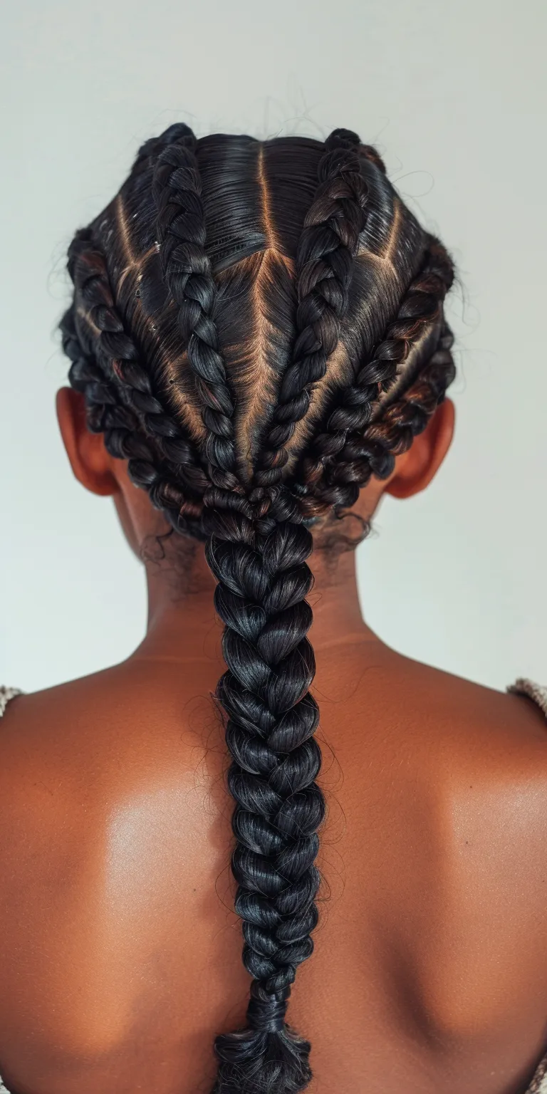 cute braided hairstyles black hair Hair twists, Waterfall braids, Crochet French braid, Boho braids