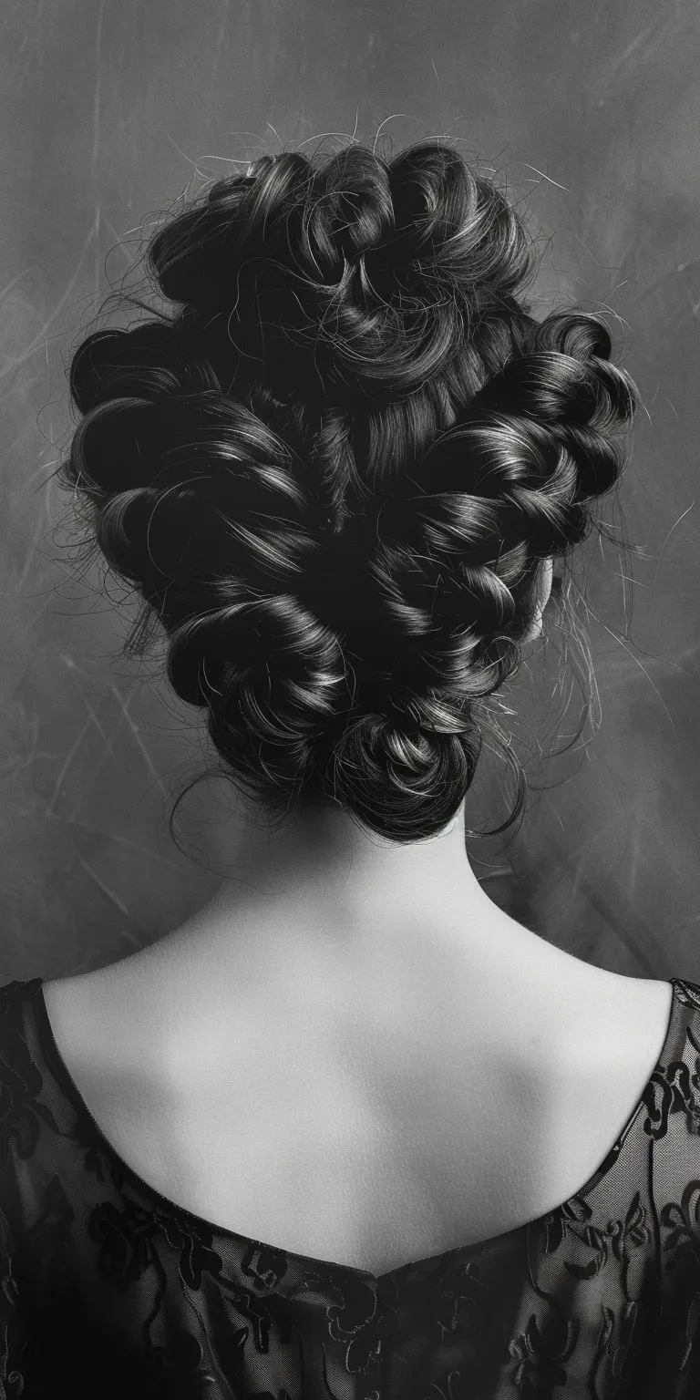 chola hairstyles Chignon, Updo, Milkmaid braid, Finger wave, Ringlets