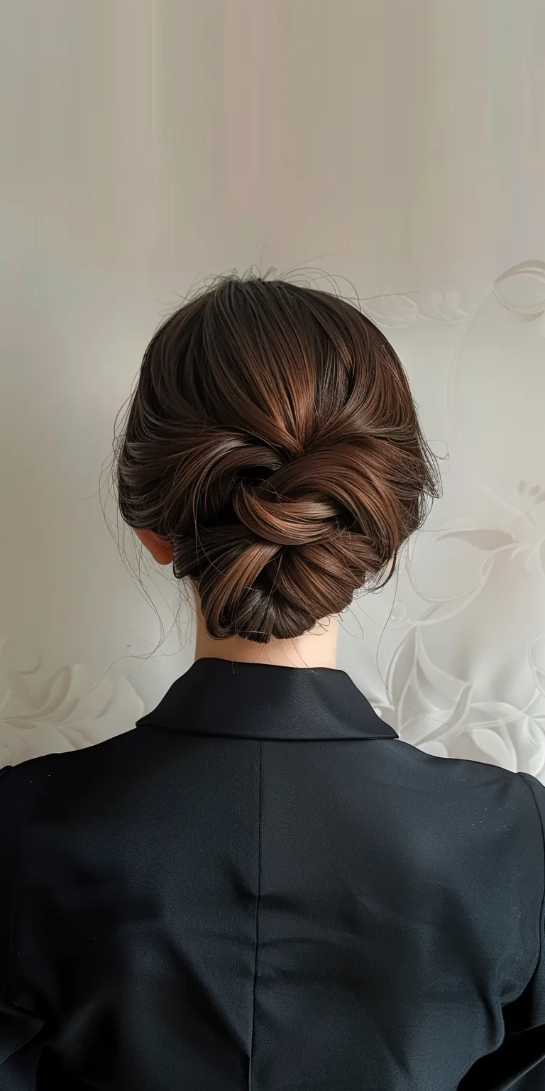 formal hair styles Updo, Chignon, French twist, Ballerina bun, braid