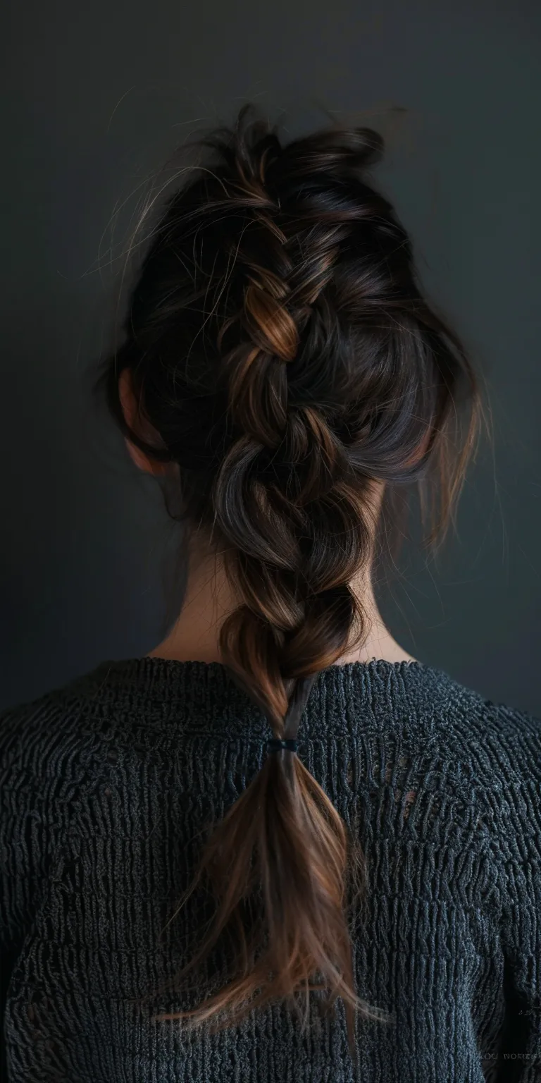 front braid hairstyle French braid, Braid, Waterfall braids, Milkmaid Updo