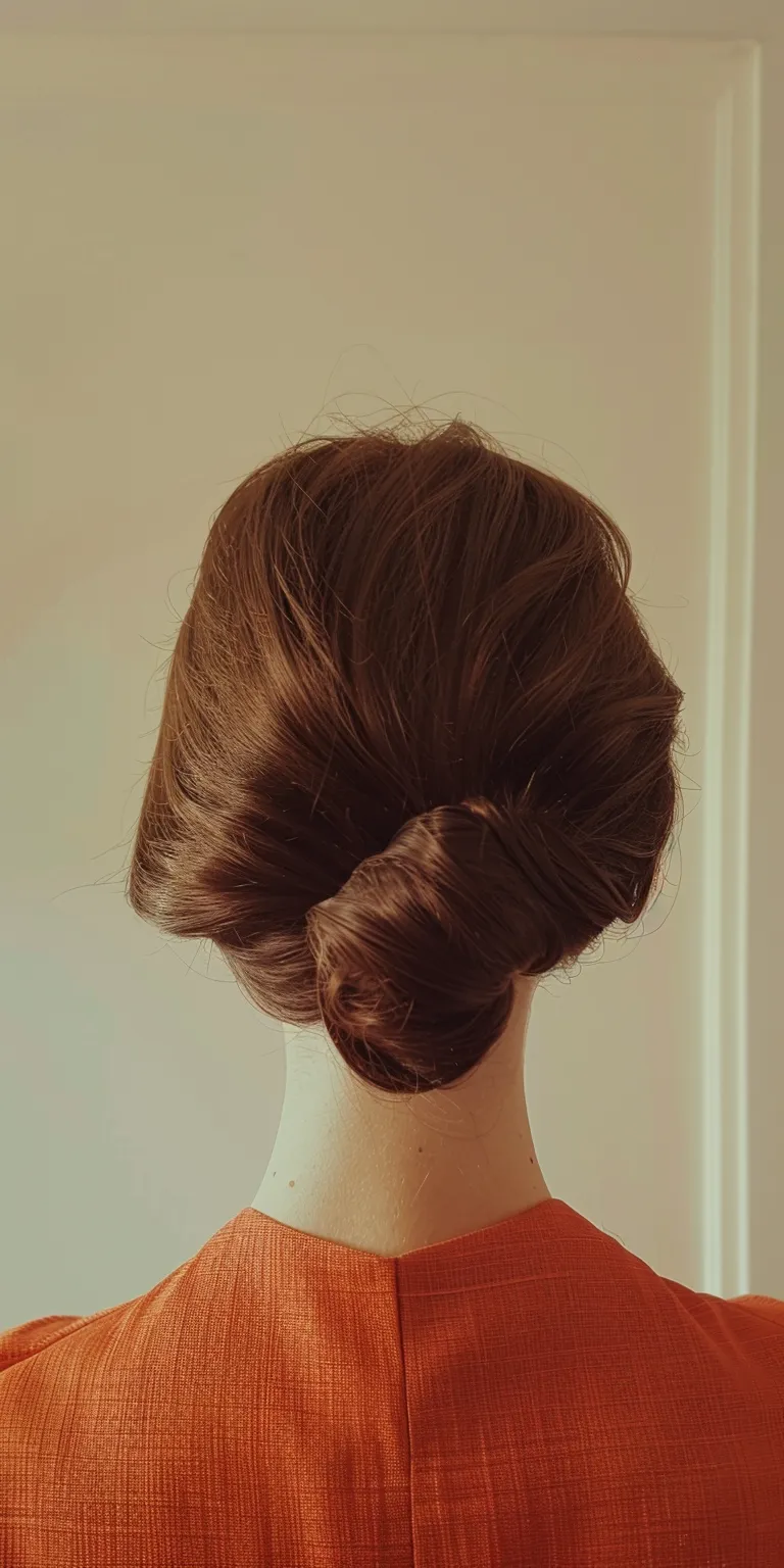 1960 hairstyles Chignon, Updo, Ballerina bun, Milkmaid braid, Finger wave