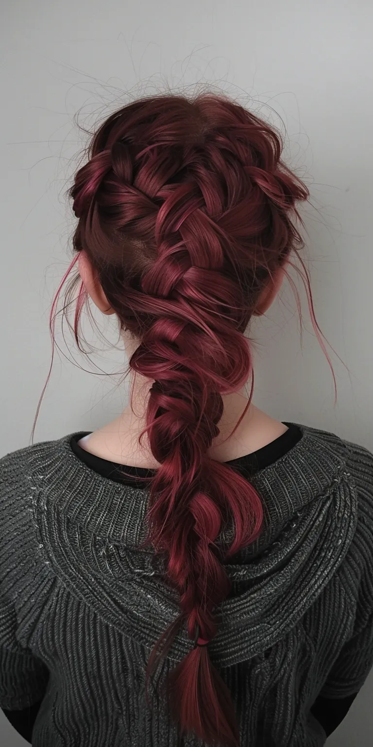 aesthetic hairstyles Waterfall braids, French braid, twist, Braid, Updo