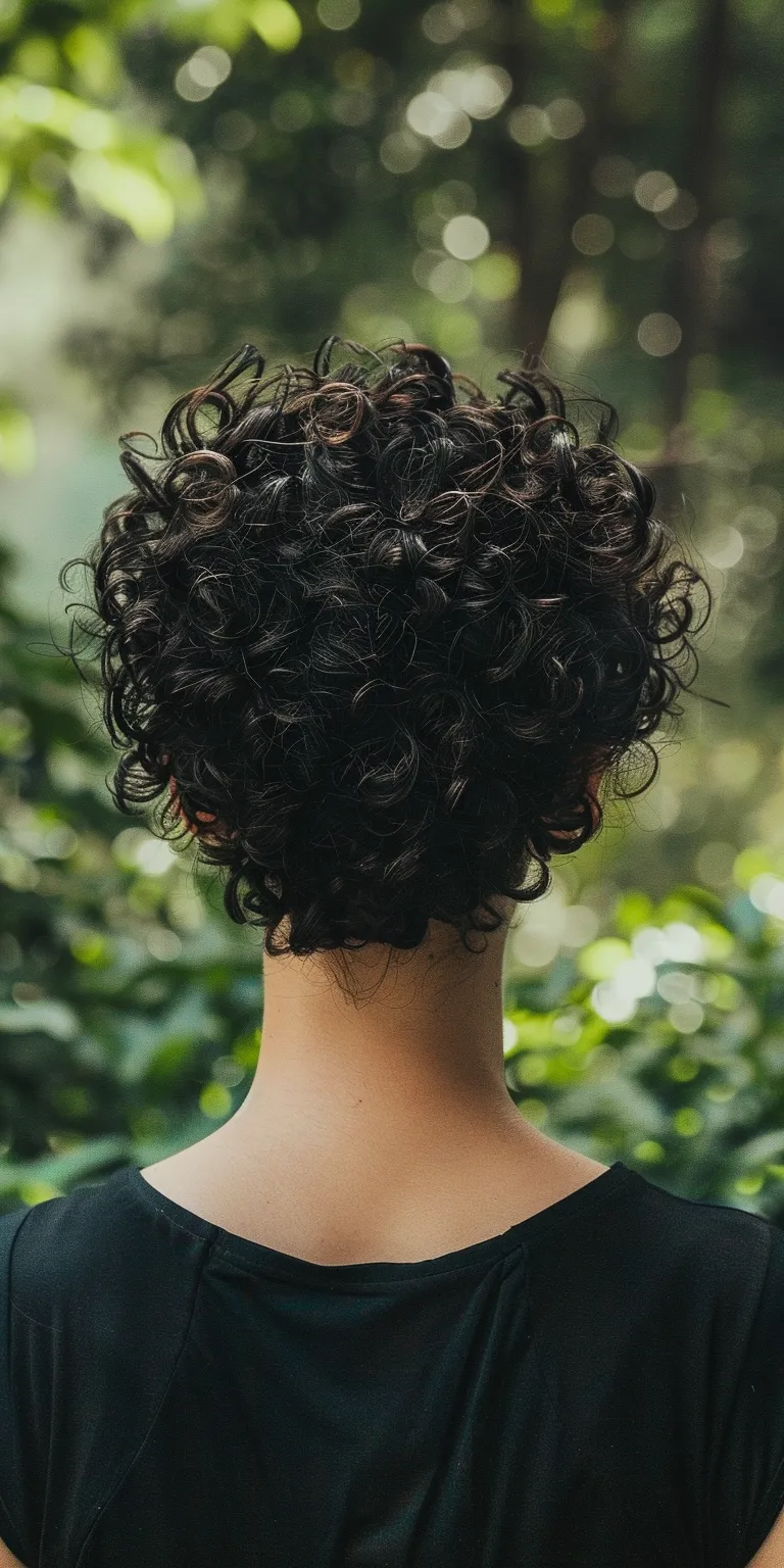 hair styles for short curly Digital perm, Kinky hair, Asymmetric cut, Jheri curl, Curly