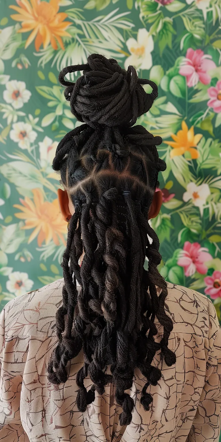 long butterfly locs Hair twists, Waterfall braids, Crochet Dreadlocks, Cornrows