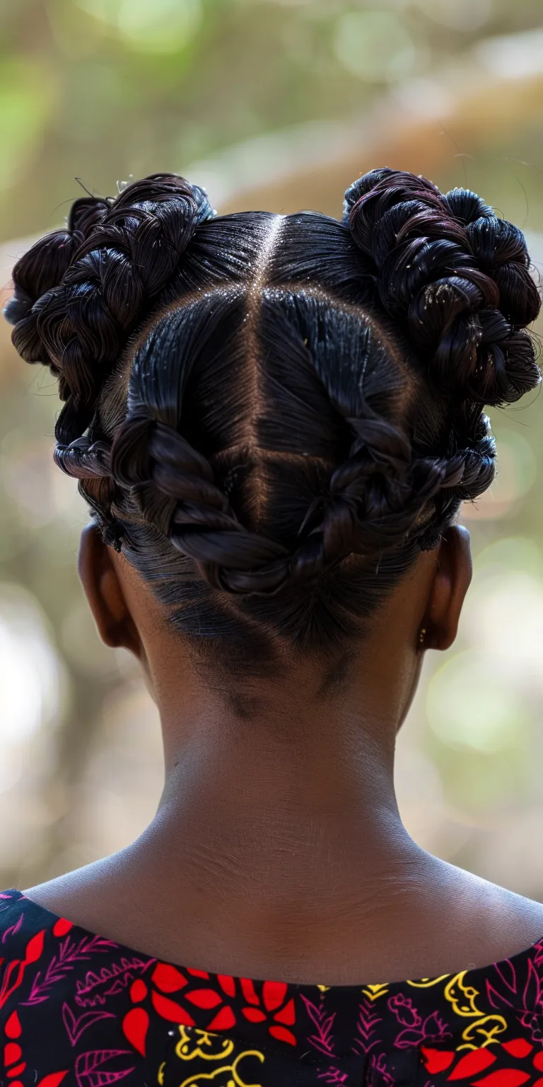 african hairstyles for ladies Finger wave, Milkmaid braid, Updo, Hair twists, French twist