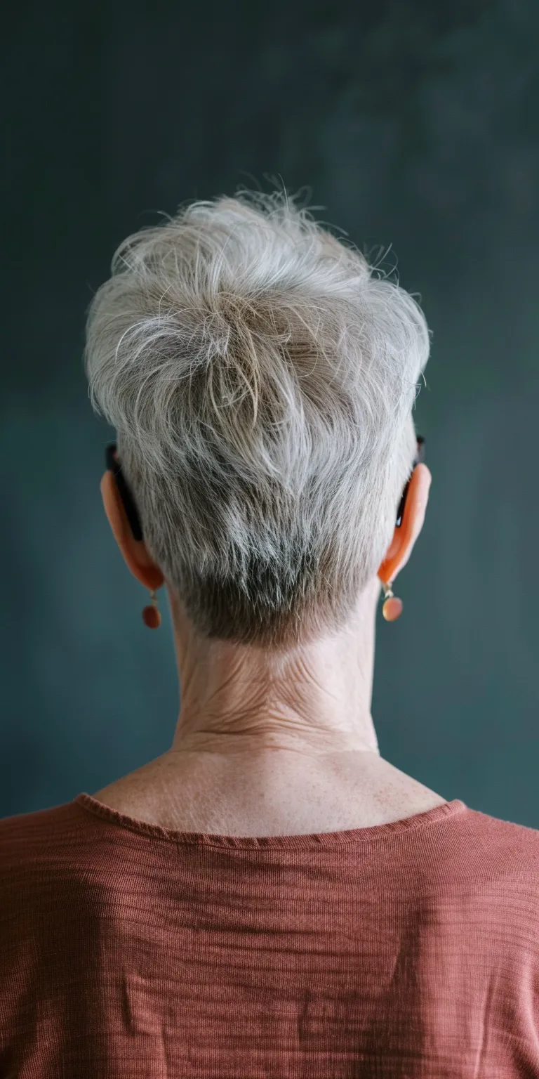 hairstyles for over 50 with glasses Pompadour, Short brush cut, Asymmetric Tonsure, Digital perm