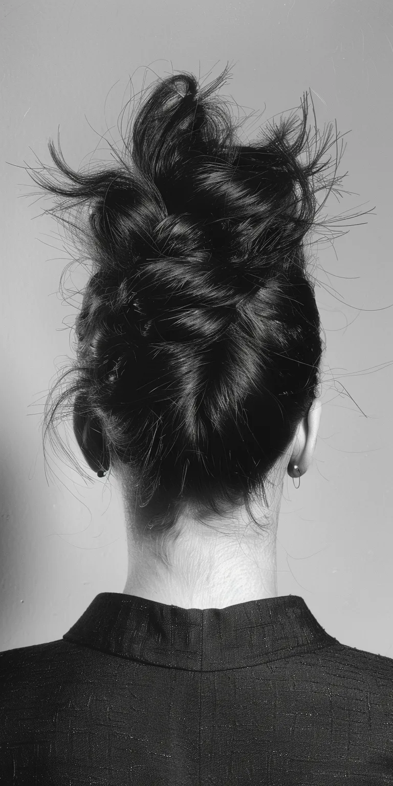 skunk hairstyle Chignon, Updo, French twist, Ballerina bun, Milkmaid braid