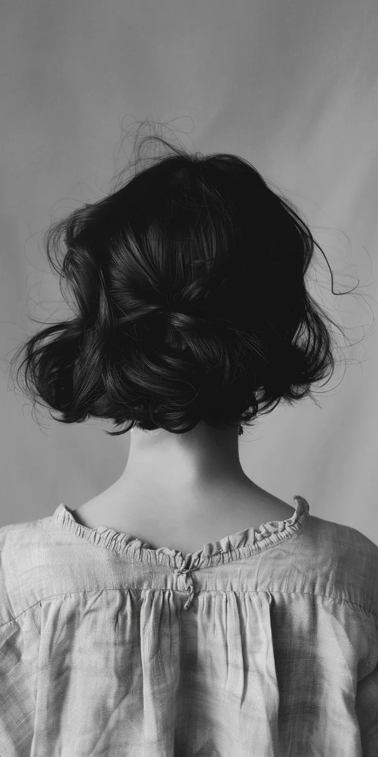 alternative hairstyles Chignon, Updo, Milkmaid braid, Japanese women's hairstyles, Layered hair