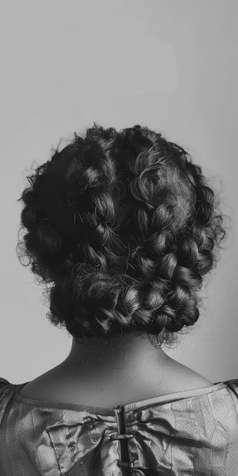 hairstyles for homecoming Milkmaid braid, Ringlets, Digital perm, Updo, Finger wave