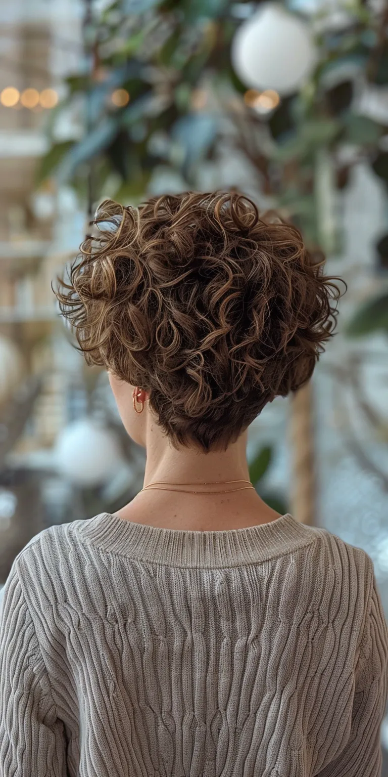 hair styles for short curly Digital perm, Updo, Asymmetric cut, Short brush Historical Christian hairstyles