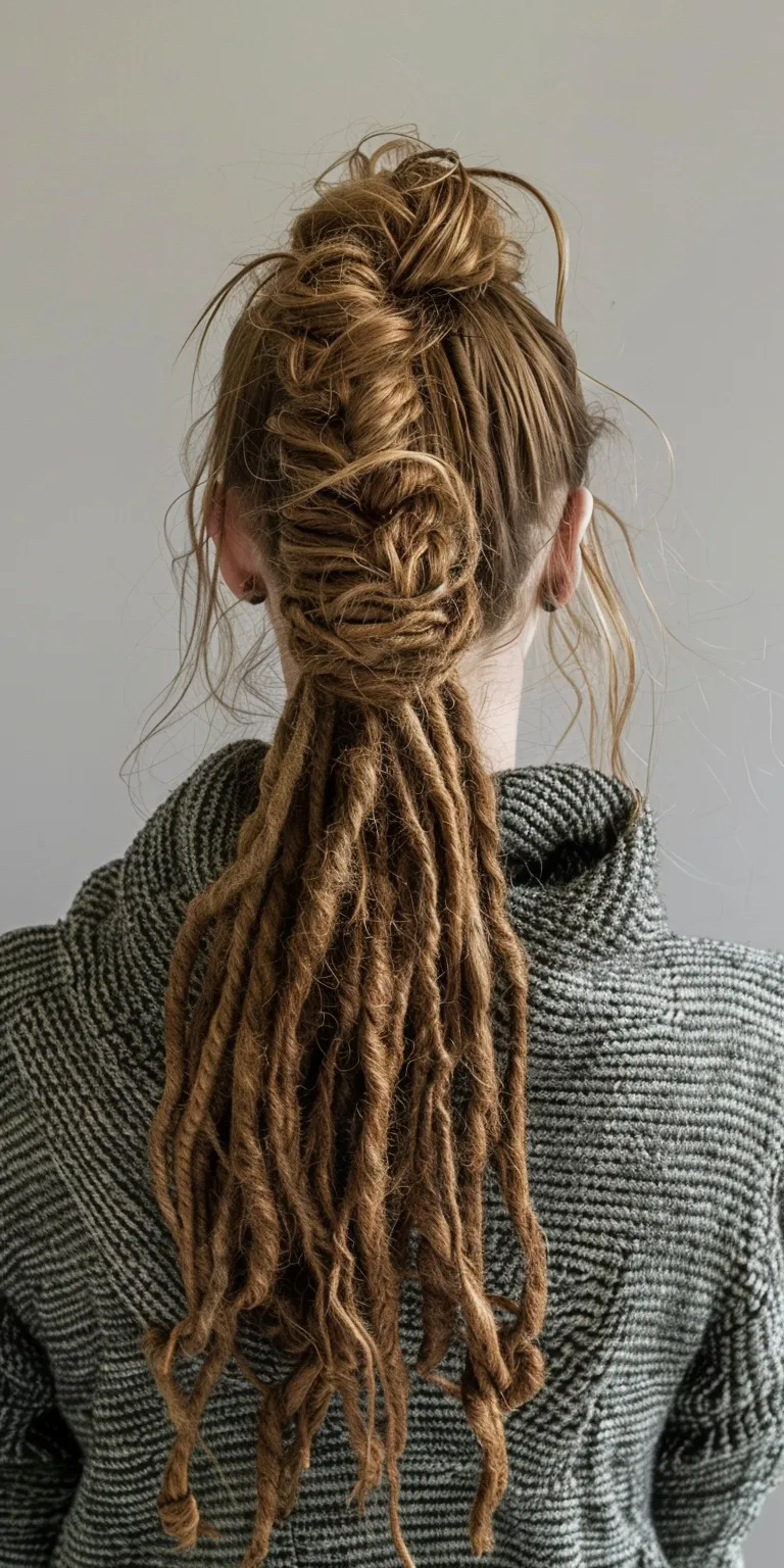 simple dreadlocks hairstyles Dreadlocks, Hair twists, French twist, crimping, Digital perm