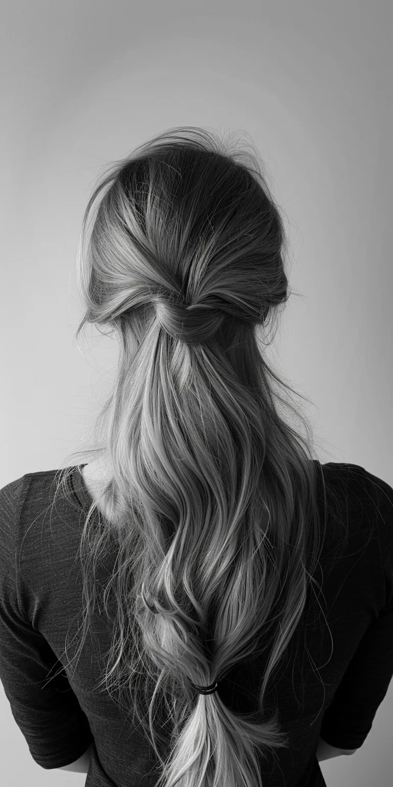 long hairstyles for women over 50 Chignon, Updo, French braid, twist, Waterfall braids