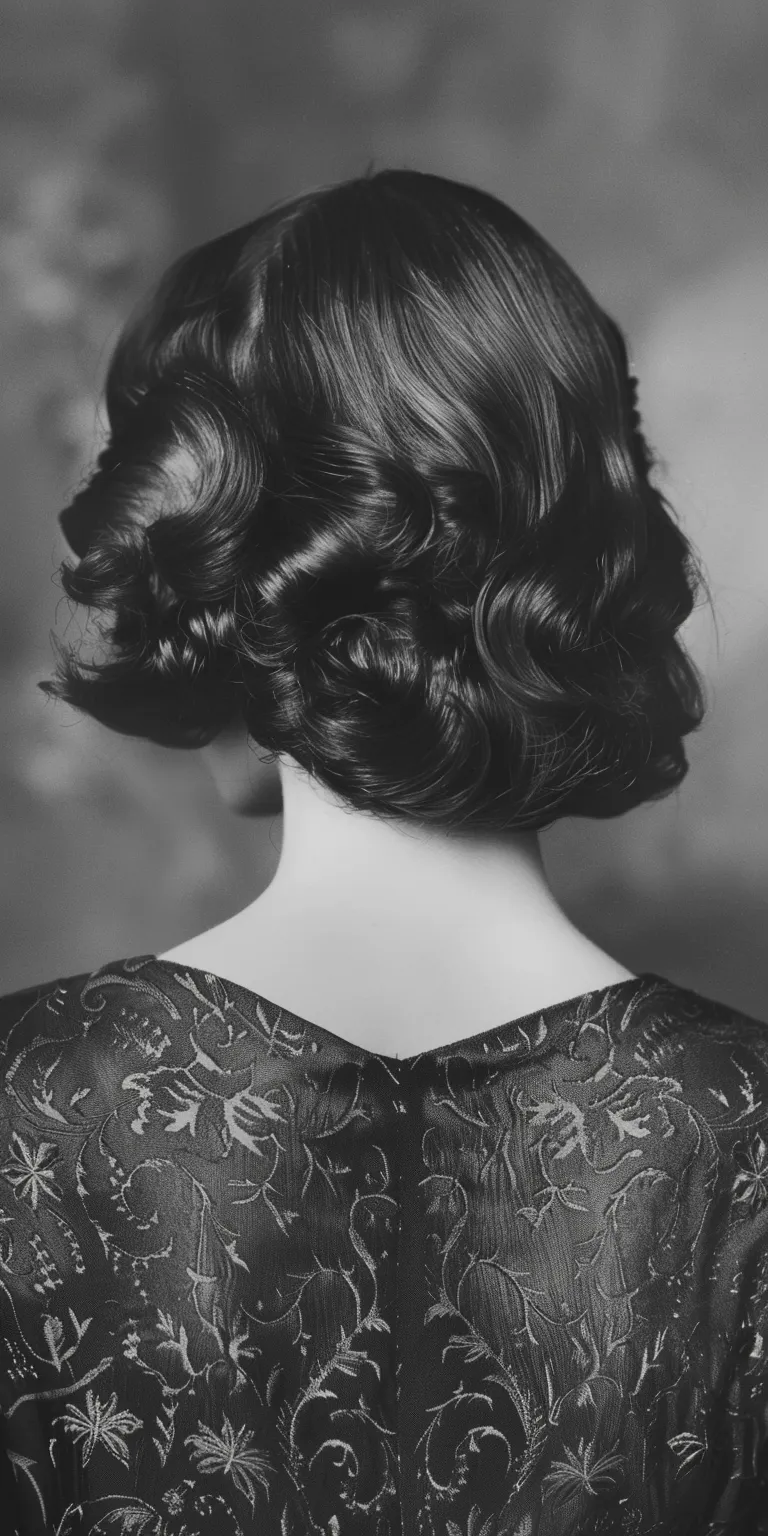 1920s hairstyles Finger wave, Chignon, Milkmaid braid, Updo, Bouffant