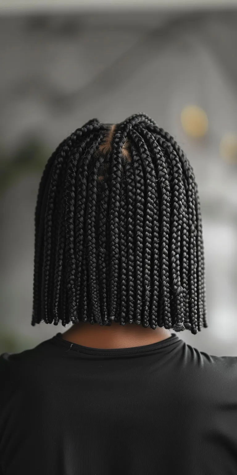 bob box braids Stacked bob, Digital perm, Crochet braids, Hair twists, Dreadlocks