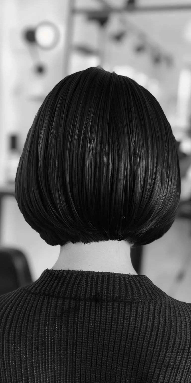 bob hairstyles with fringe Asymmetric cut, Bob Japanese women's hairstyles, Chignon, Short brush cut