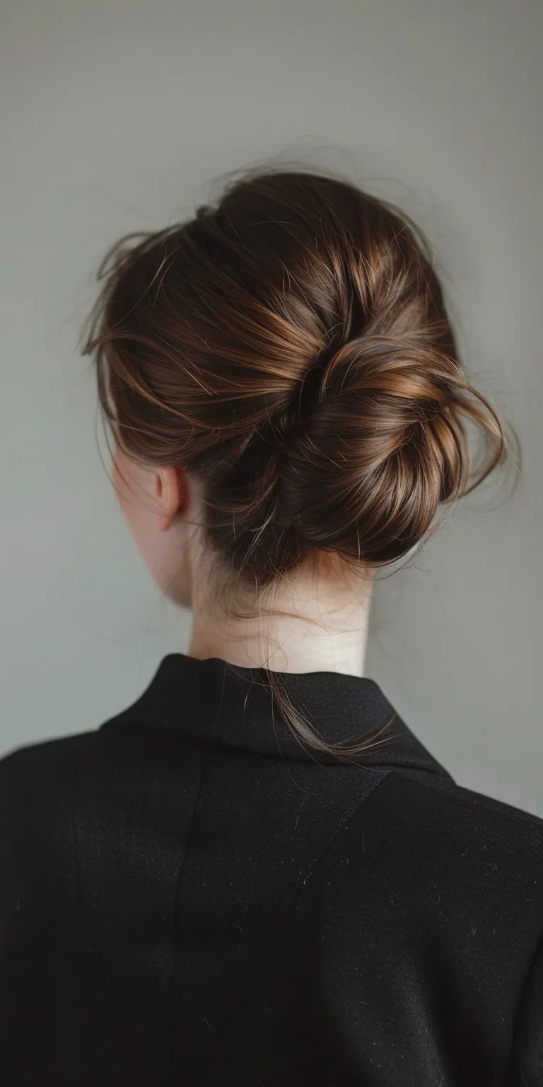 side bun hairstyle Chignon, Updo, Ballerina bun, French twist, Ponytail