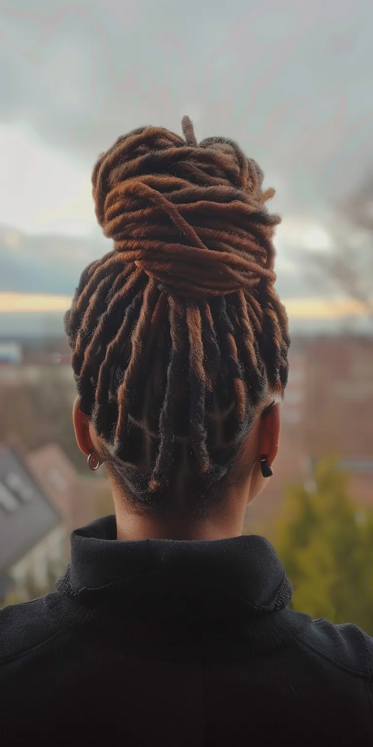 locs hairstyle Dreadlocks, Hair twists, French twist, Cornrows, Updo