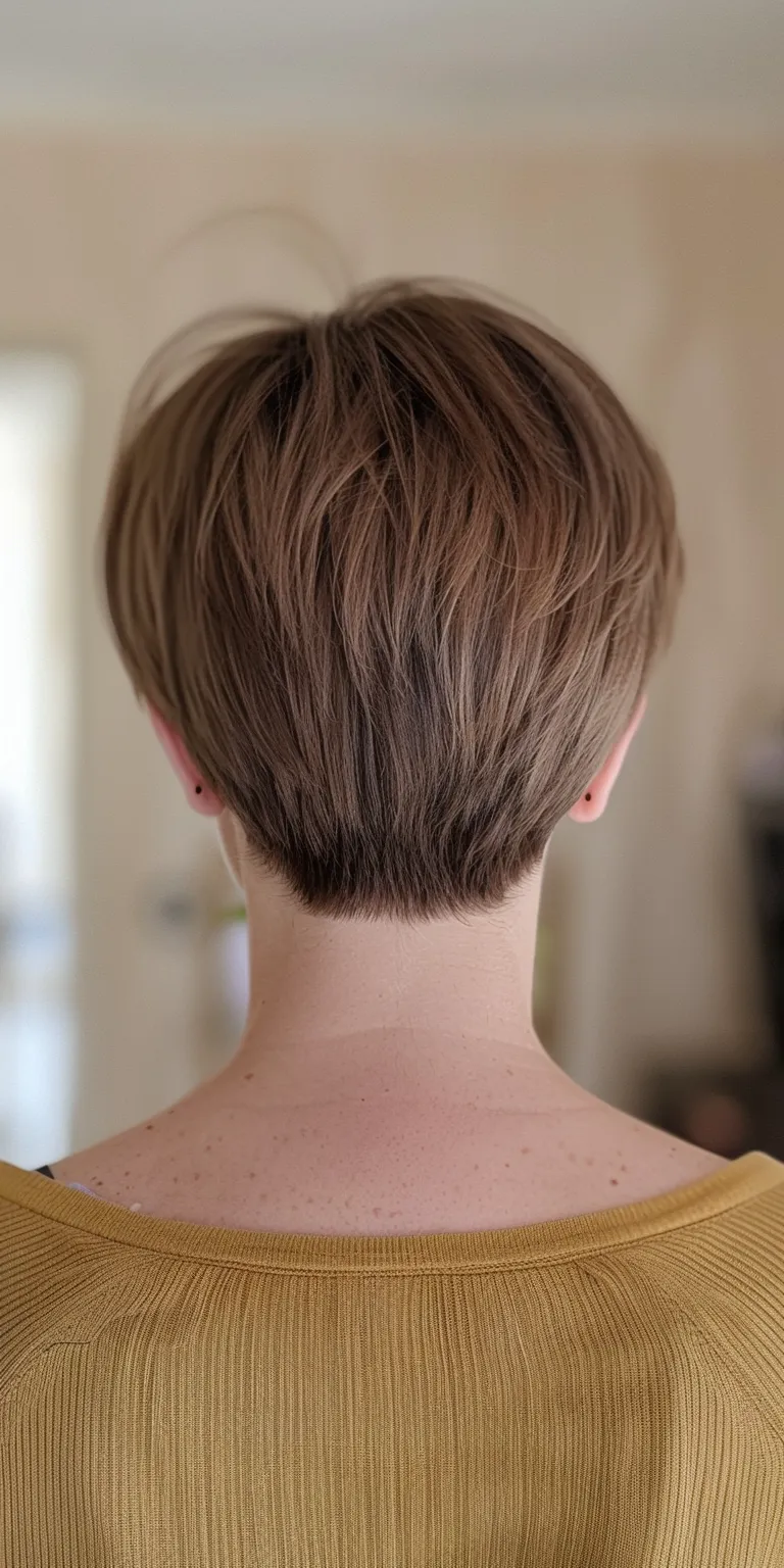 short haircuts for thin hair Short brush cut, Asymmetric Pixie Professional Tonsure