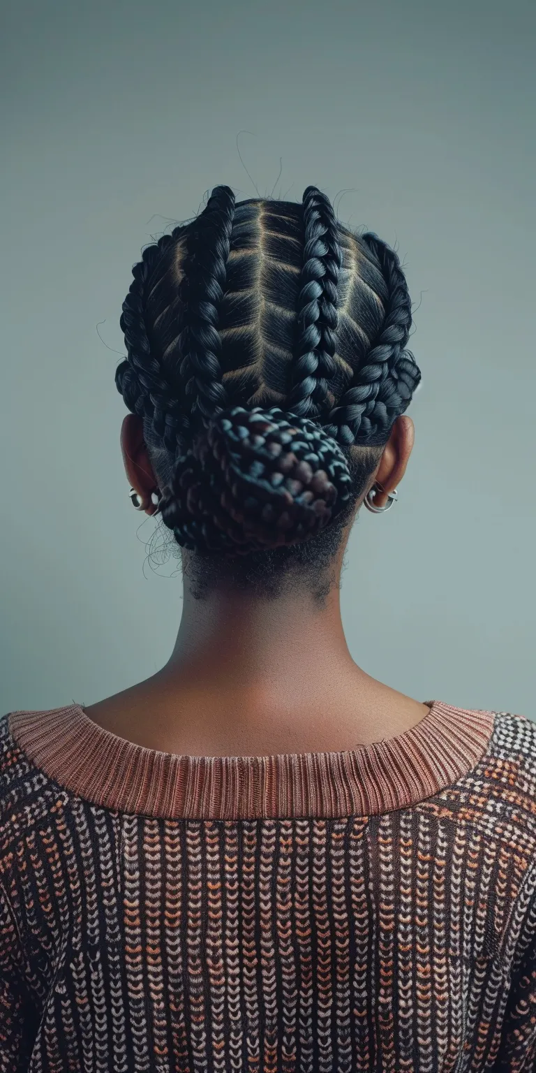 knotless braids hairstyles Waterfall braids, French twist, Updo, Hair twists, Cornrows