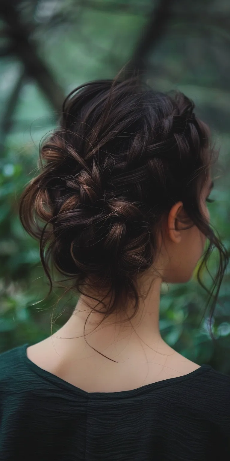 neymar hairstyle Updo, Milkmaid braid, Chignon, Waterfall braids, French braid