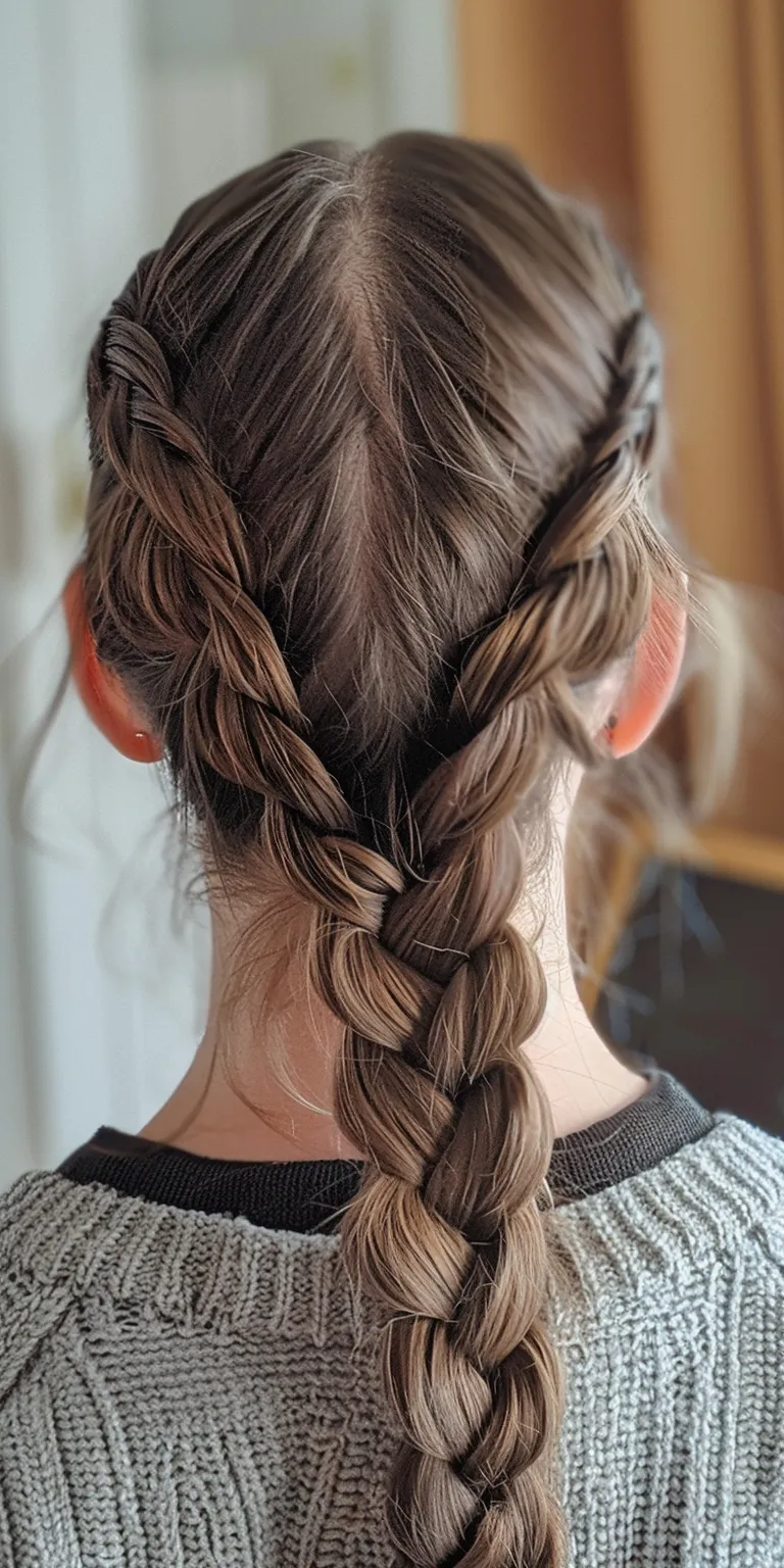 braids to the side French braid, Waterfall braids, twist, Braid, Updo