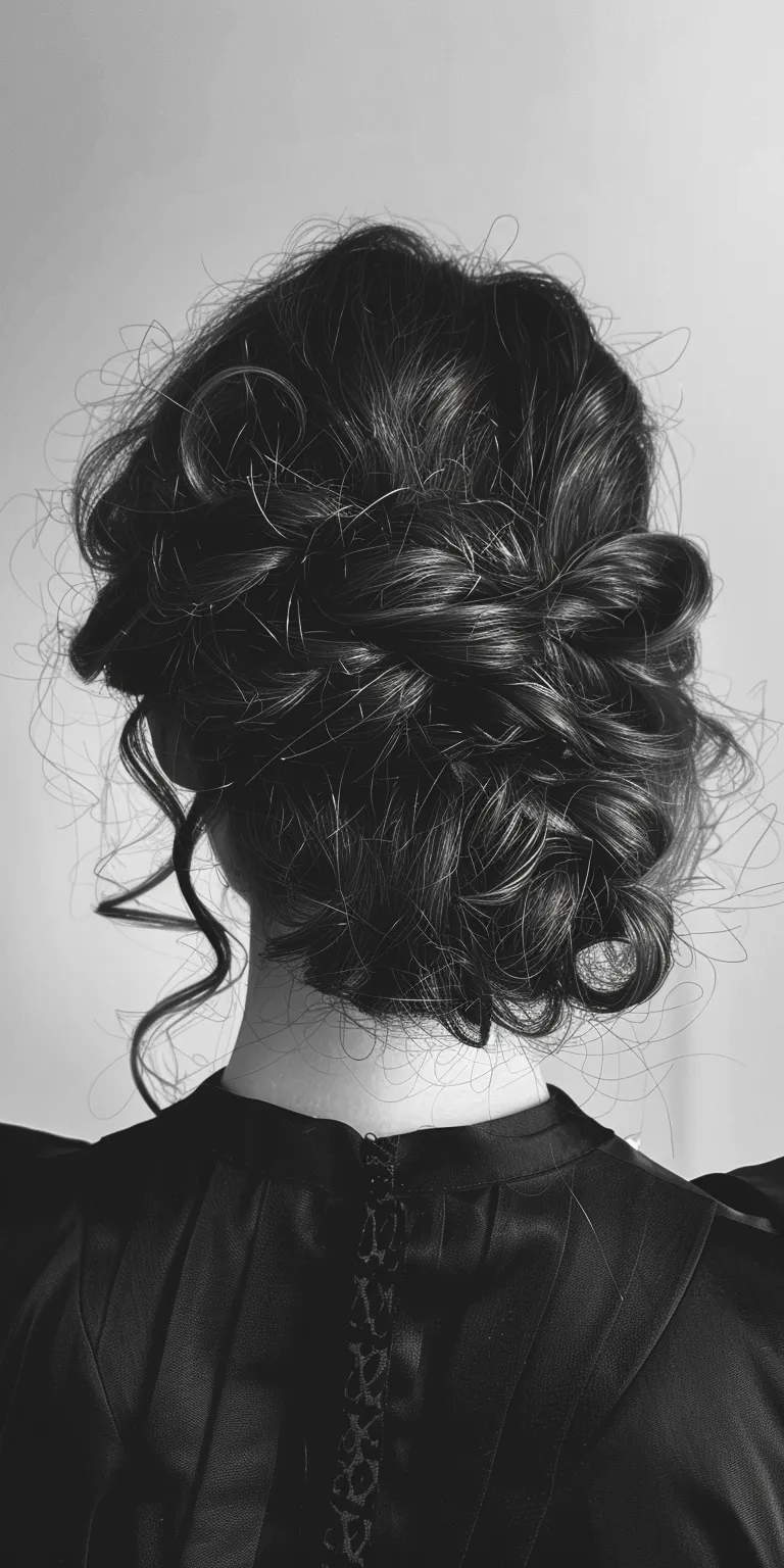 hair styling tools Chignon, Updo, Milkmaid braid, French twist, braid