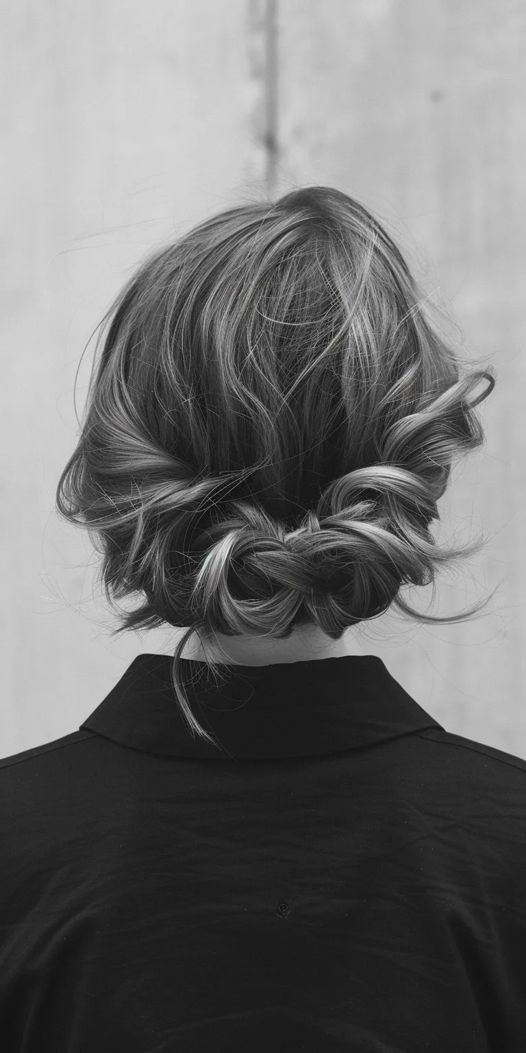 simple hairstyle man Chignon, Updo, French twist, Milkmaid braid, Ringlets