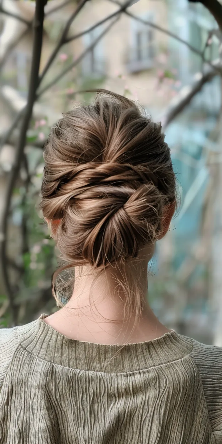 different hair styles Updo, French twist, braid, Waterfall braids, Chignon