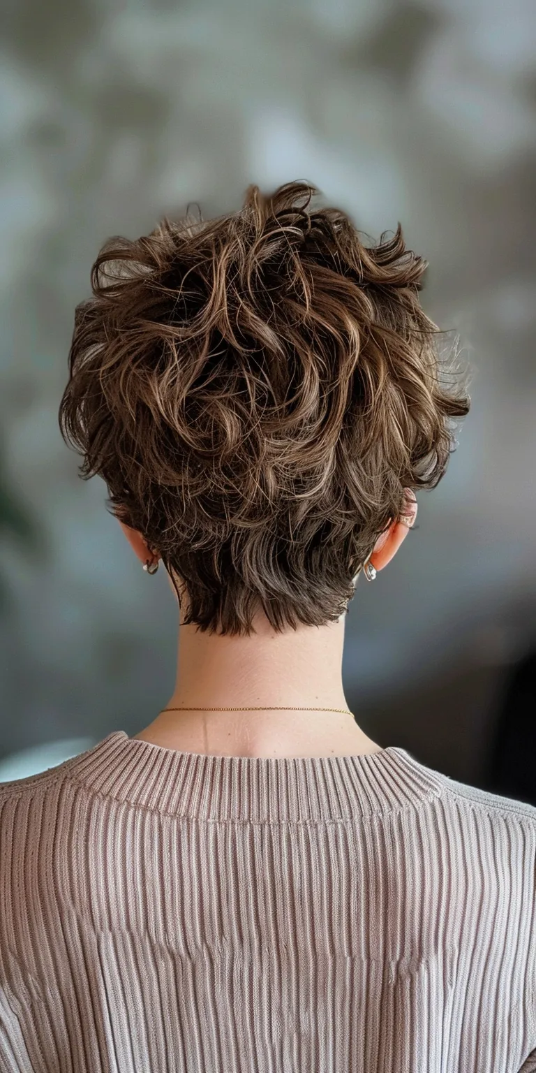 short hair styles Asymmetric cut, Digital perm, Short brush Layered hair, Pixie cut