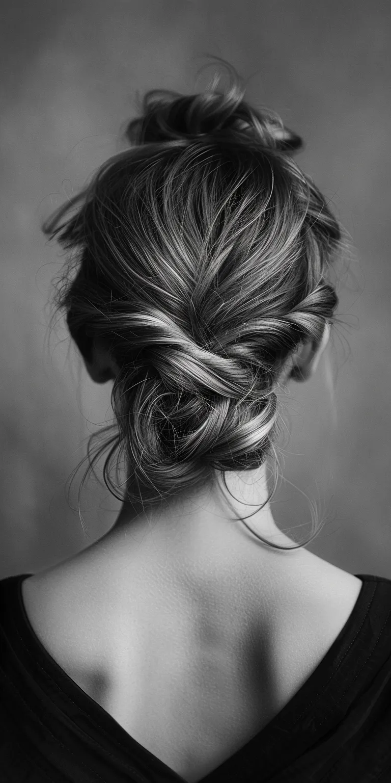 hairstyles for thin fine hair Chignon, French braid, Updo, twist, Braid