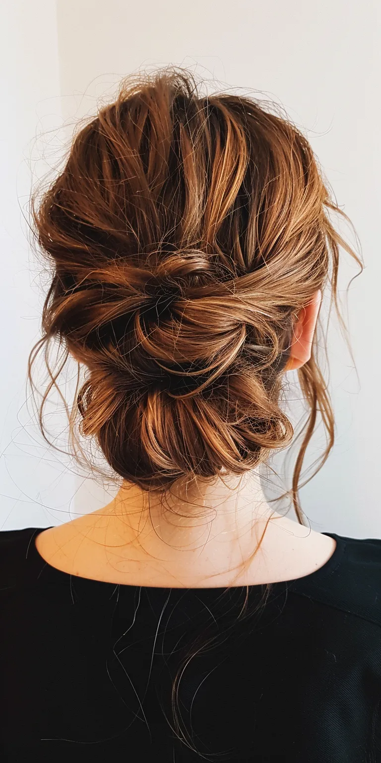 thread hairstyles Updo, Chignon, Ballerina bun, French twist, Milkmaid braid